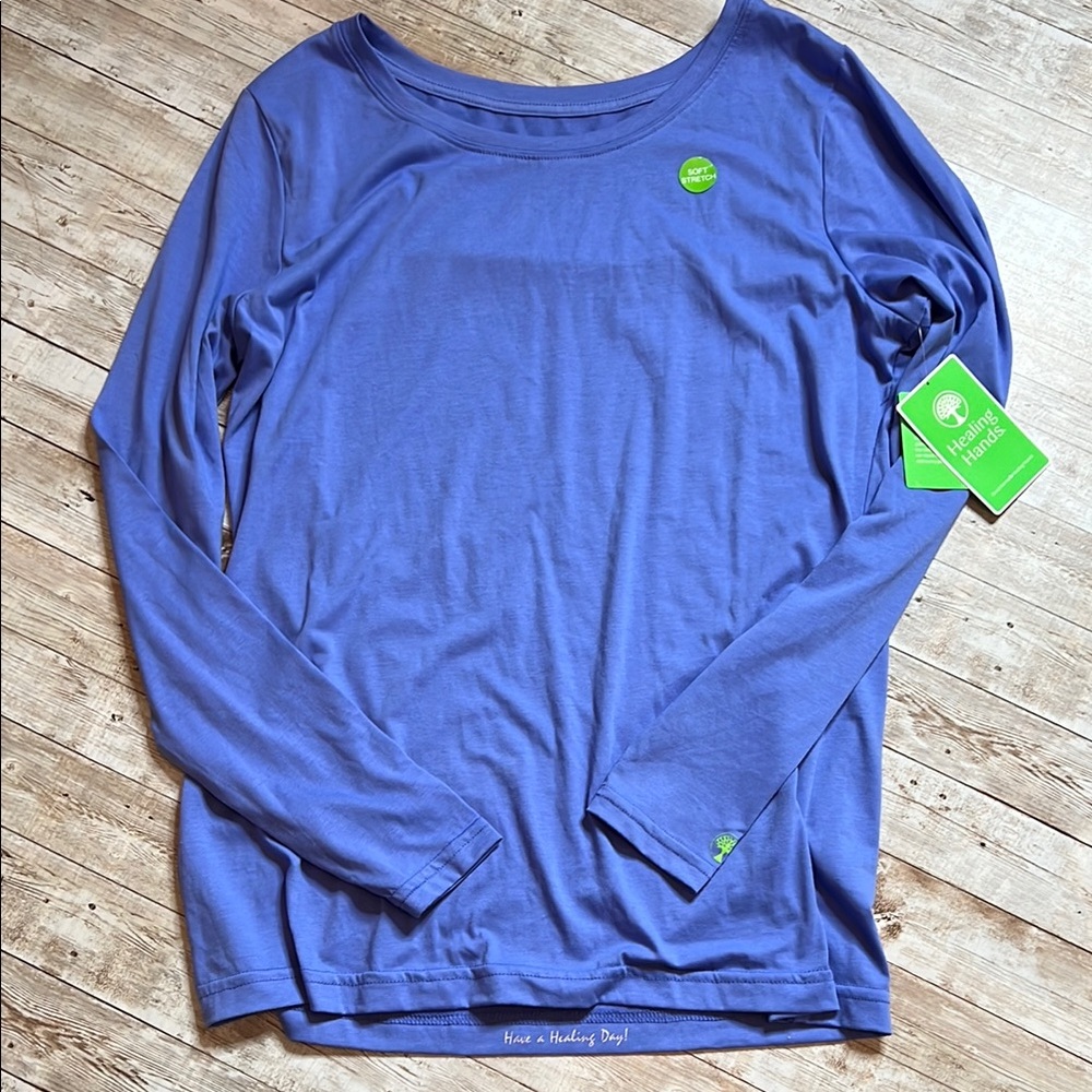 ❤️Healing Hands NWT Long Sleeve Rounded Neckline T-Shirt